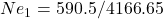 Ne_1=590.5/4166.65