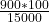 \frac{900*100}{15000}