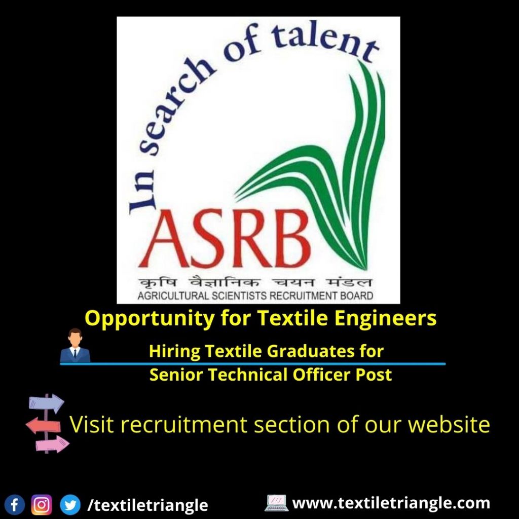 asrb recruitment textile