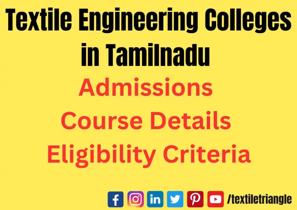 textile engineering colleges in Tamilnadu