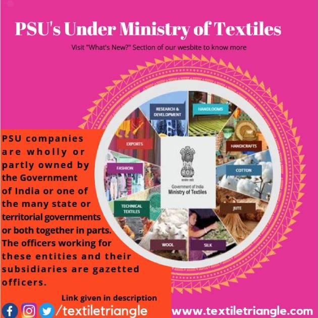 psu under ministry of textiles