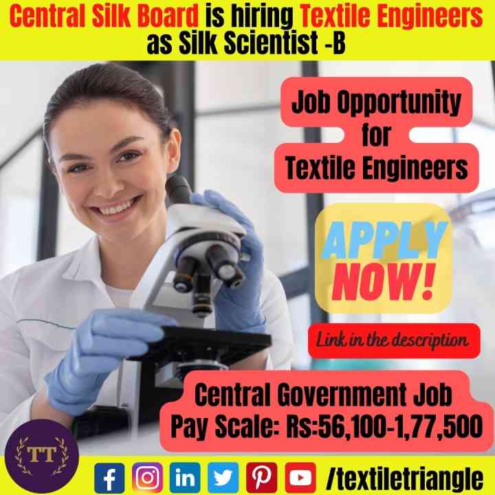 scientist b textile job central silk board csb
