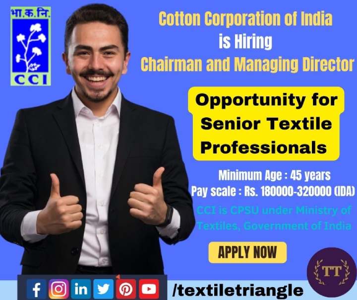 cci cmd cotton corporation of india textile job