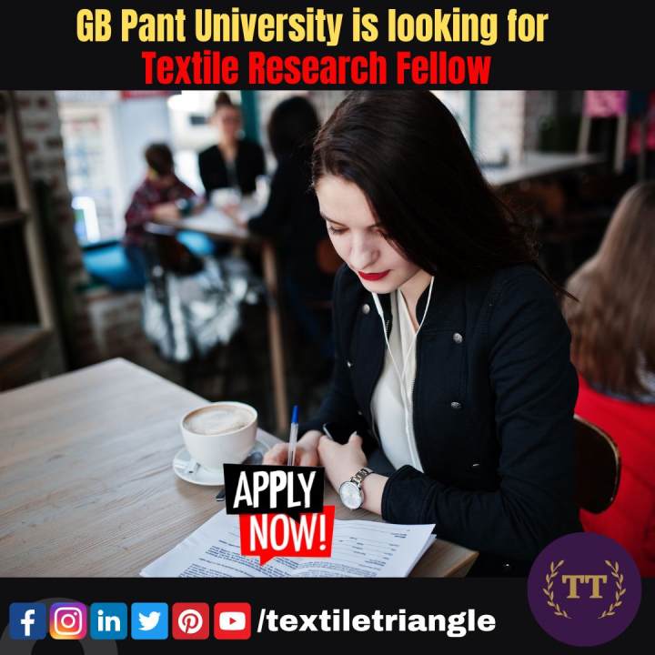 gb pant university textile research fellow