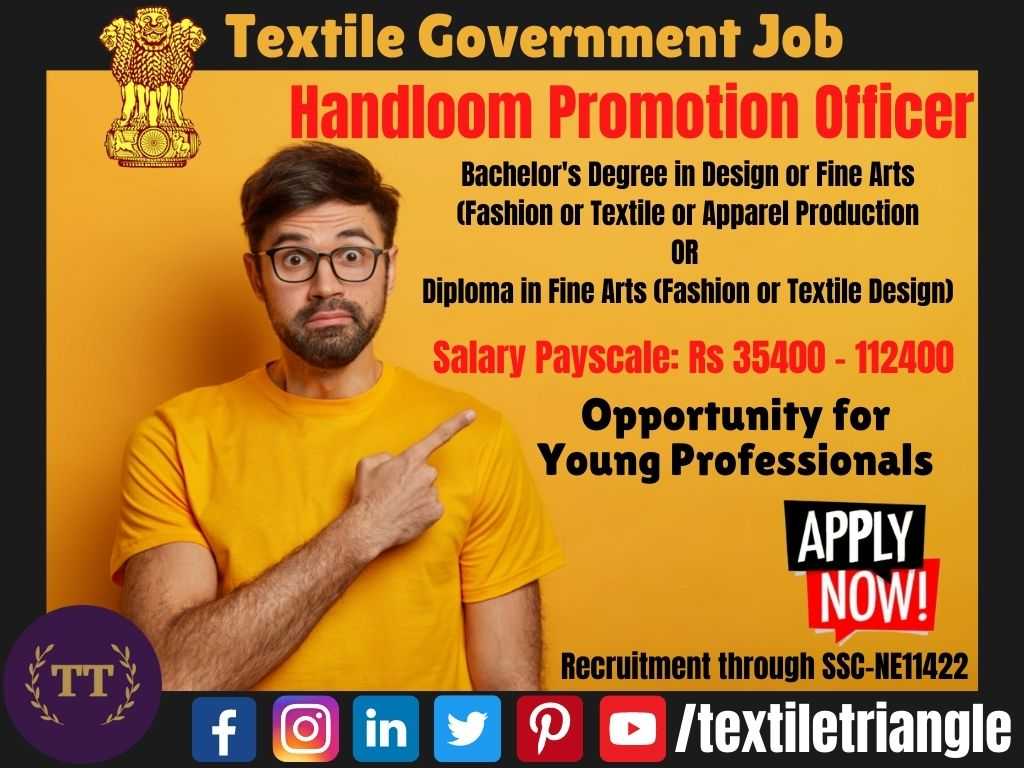 NE11422 ssc textile job handicraft promotion officer