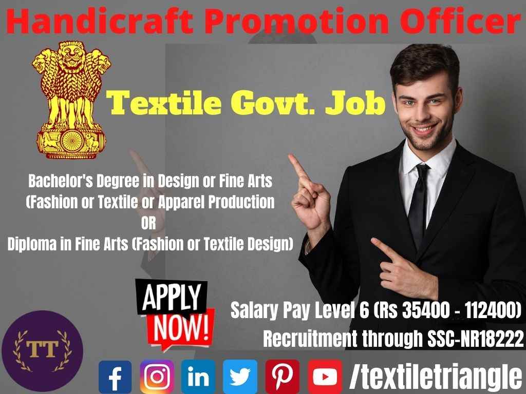 NR18222 ssc textile job handicraft promotion officer