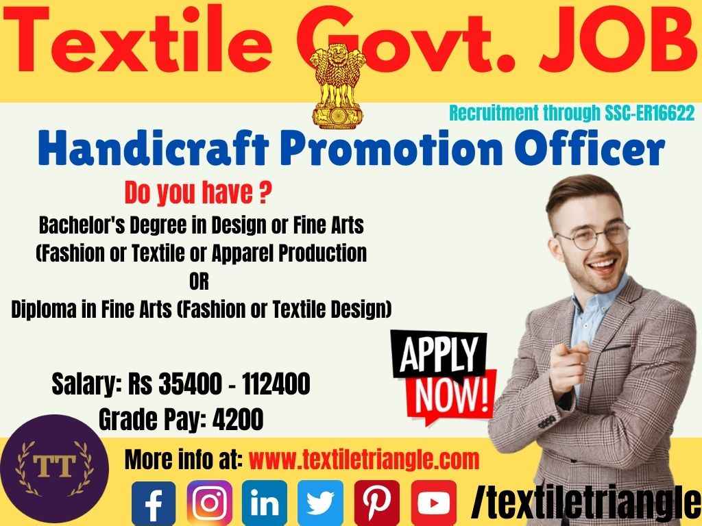 ER16622 handicraft promotion officer ssc textile job