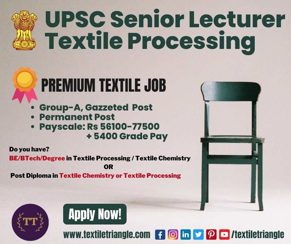 upsc ora lecturer textile processing