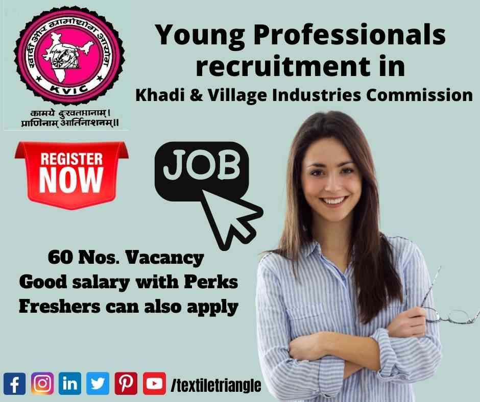 young professional textile job kvic