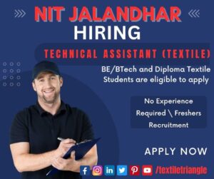 NIT Jalandhar Technical Assistant Textile