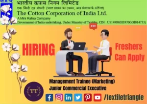 Cotton Corporation of India recruitment job